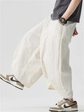 Summer Men's Loose Comfy Wide Leg Cropped Pants