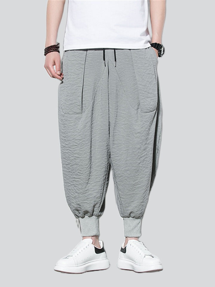 Men's Casual Breathable Ankle-Tied Baggy Lantern Pants