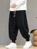 Men's Asian Style Streetwear Corduroy Harem Pants