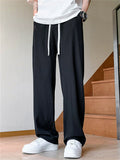 Men's Soft Elastic Waist Straight Leg Summer Casual Pants