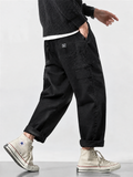 Men's Amekaji Vintage Style Utility Straight Cargo Pants