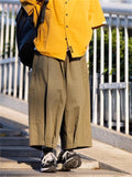 Japanese Style Summer Loose Casual Cargo Cropped Pants For Women