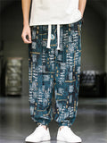 Men's Summer Trendy Print Drawstring Harem Lantern Pants