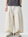 Summer Men's Loose Comfy Wide Leg Cropped Pants