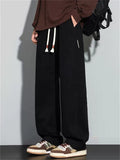 Men's Comfy Elastic Waist Loose Fit Straight Leg Casual Pants