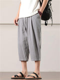 Men's Summer Lightweight Loose Fit Harem Beach Capri Pants