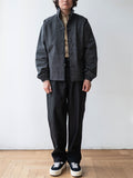 Men's Frog Button Plaid Jacket Long Sleeve Coat