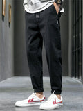 Causal Jogger Pants for Men with Elastic Waist and Cuffed Hems