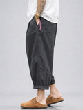 Men's Japanese Cityboy Style Balloon Crop Summer Pants