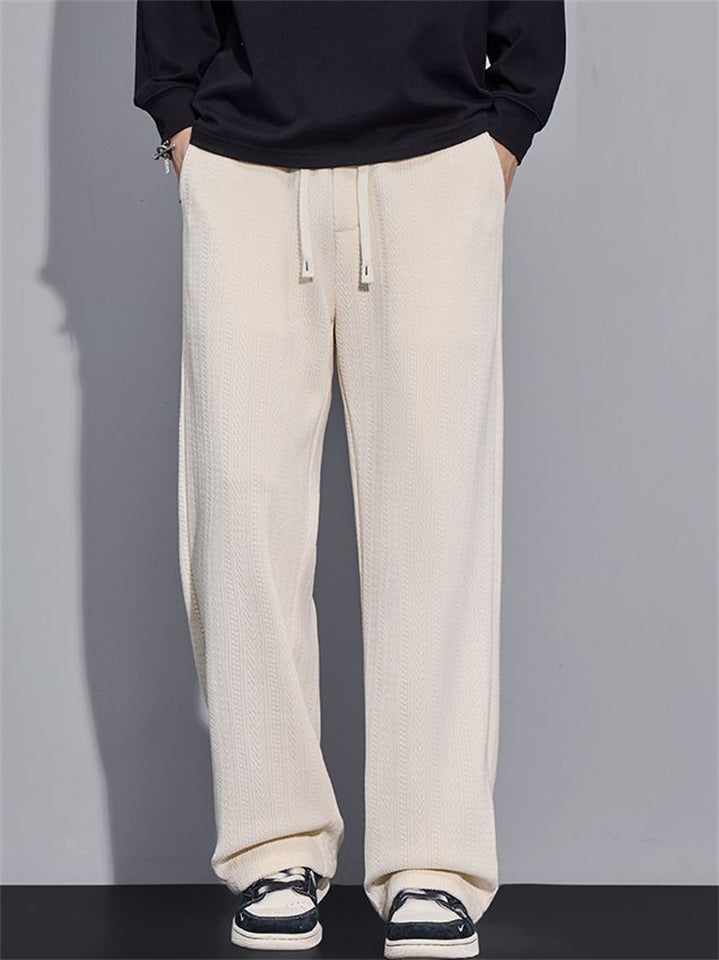 Men's Warm Comfy Plush Lined Loose Fit Casual Pants