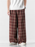 Men's Spring & Autumn Loose Plaid Pants