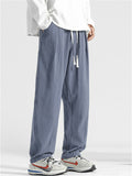 Mens Linen Cotton Drawstring Relaxed Fit Casual Carrot Pants