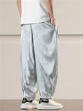 Men's Casual Loong Print Wide Leg Harem Pants