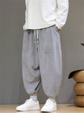 Men's Asian Style Streetwear Corduroy Harem Pants