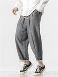 Men's Hip-Hop Plaid 100% Cotton Casual Pants