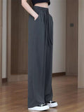 Women's High Waisted Drape Loose Flowy Palazzo Pants