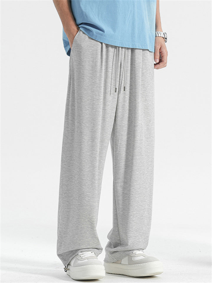 Men's Summer Cool Elastic Casual Ankle-Tied Pants