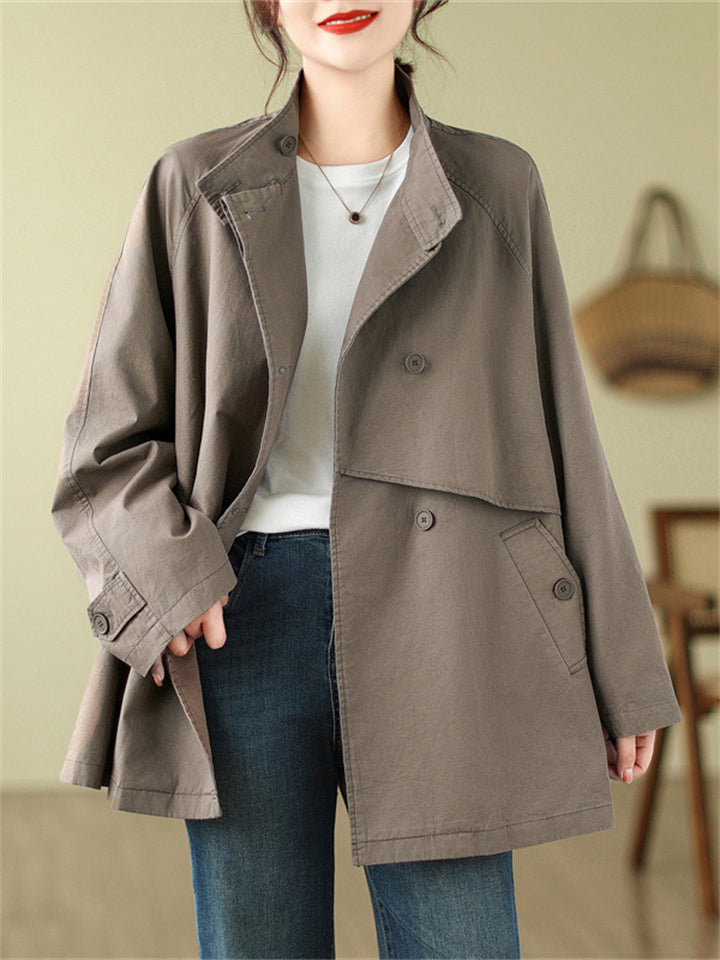 Women's Autumn Winter Hard-wearing Mid-length Jacket