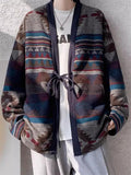 Loose Chinese Zen Clothing Cardigan Reversible Jackets for Men