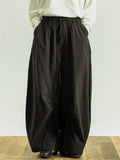Men Quick Dry Wide Leg Pants Drawstring Elastic Waist Baggy Trousers