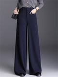 Women's Trendy High Waisted Wide Leg Dress Pants with Pockets