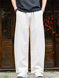 Men Japanese Streetwear Casual Wide Leg Baggy Pants