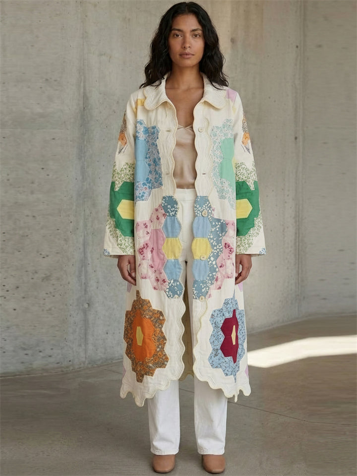 Women's Vintage Artistic Patchwork Cover Up Outerwear