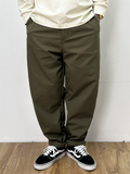 Men Japanese Style Winter Loose Fit Straight Leg Chino Pants