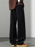 Men's Comfy Elastic Waist Loose Fit Straight Leg Casual Pants
