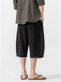Men's Summer Casual Print Drawstring Capri Pants