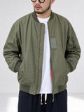 Men Casual Zip Up MA 1 Military Bomber Flight Jacket