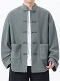 Men's Autumn Soft Chinese Style Buttons Tangsuit Jackets