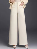 Women's Trendy High Waisted Wide Leg Dress Pants with Pockets