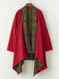 Men's Chinese Ethnic Zen Style Reversible Irregular Hem Cardigan Jackets