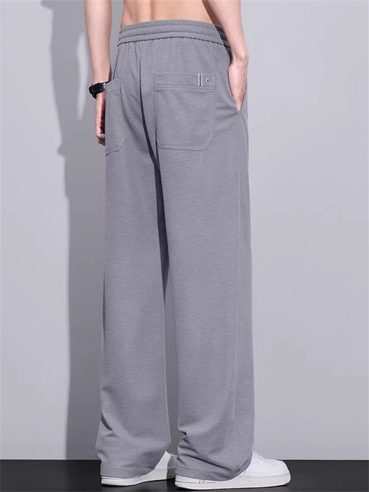 Men's Comfy Wide Leg Baggy Streetwear Loose Fit Straight Pants