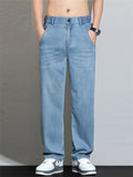 Mens Minimalist Style Lightweight Stretch Comfort Jeans