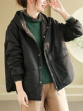 Casual Women's Loose-fitting Solid Color Short Coats