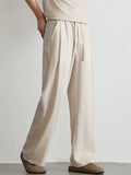 Men's Old Money Style Drawstring Casual Wide Leg Summer Pants