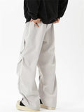 Men's High Street Style Pleated Cargo Pants