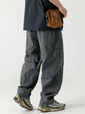 Male's Outdoor Water Repellent Solid Color Pockets Straight Pants