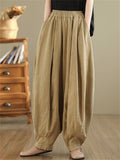Women's High Waisted Wide Leg Bloomers Pants
