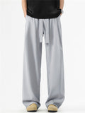 ‌Men's Spring Korean Style Drape High Waist Straight Leg Pants