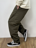 Men Japanese Style Winter Loose Fit Straight Leg Chino Pants