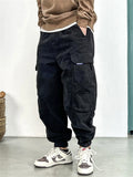 Men's Cool High Street Loose Cargo Jogger Pants with Pockets