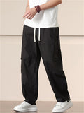 Men's Summer Casual Solid Color Straight Pants