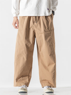 Casual Loose Solid Wide Leg Pants for Men