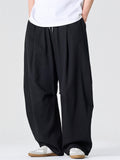 Men's Spring Vintage Japanese Style Baggy Wide Leg Cargo Pants