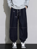 Men's Water Repellent Lace Up Loose Comfy Jogger Jeans