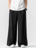 Summer Men's Comfy Solid Color Linen Wide Leg Pants