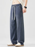 Men's Soft Comfy Ice Silk Touch Elastic Waist Lyocell Jeans